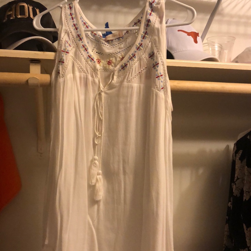 White flowy blouse